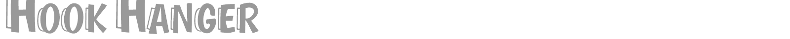 Hook Hanger font preview